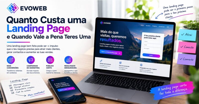 Quanto Custa uma Landing Page e Quando Vale a Pena Teres Uma