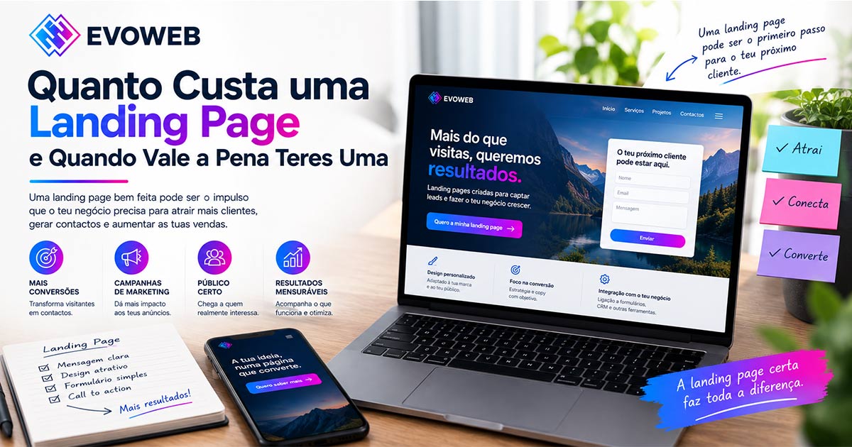 Quanto Custa uma Landing Page e Quando Vale a Pena Teres Uma