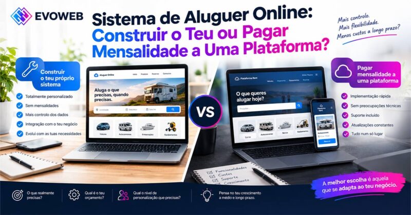 Sistema de Aluguer Online: Construir o Teu ou Pagar Mensalidade a Uma Plataforma?