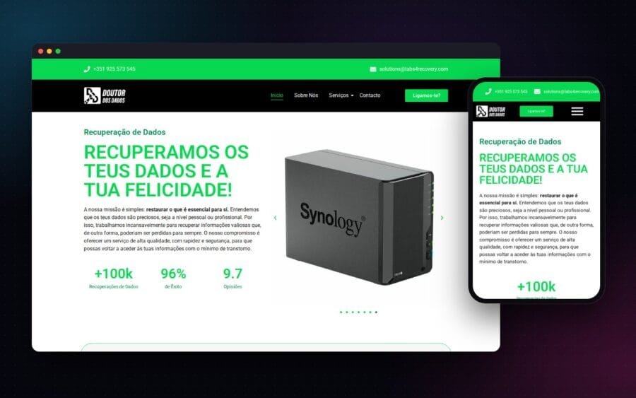 Página do projeto Doutor Dados