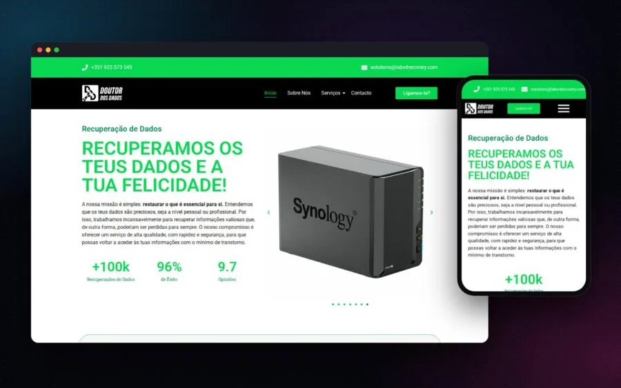 Página do projeto Doutor Dados