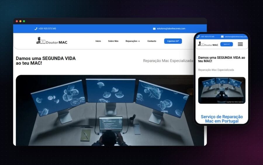 Página do projeto Doutor Mac