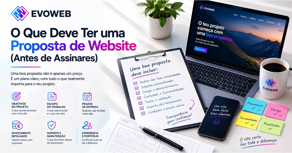 proposta de desenvolvimento de site orçamento para desenvolvimento de site